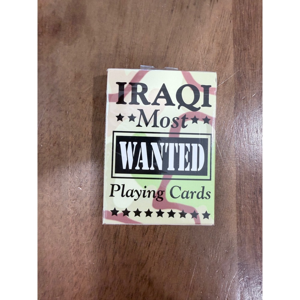 Hoyle Iraqi Most Wanted Playing Cards 2003 Sealed Deck Military Memorabilia USA